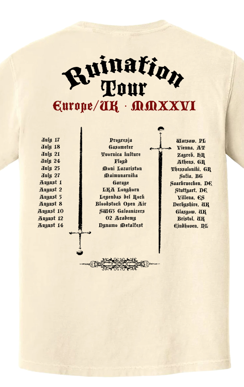 OFFICIAL RUINATION EUROPE & UK TOUR 26